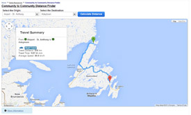 Thumbnail Image for Road Distance Database